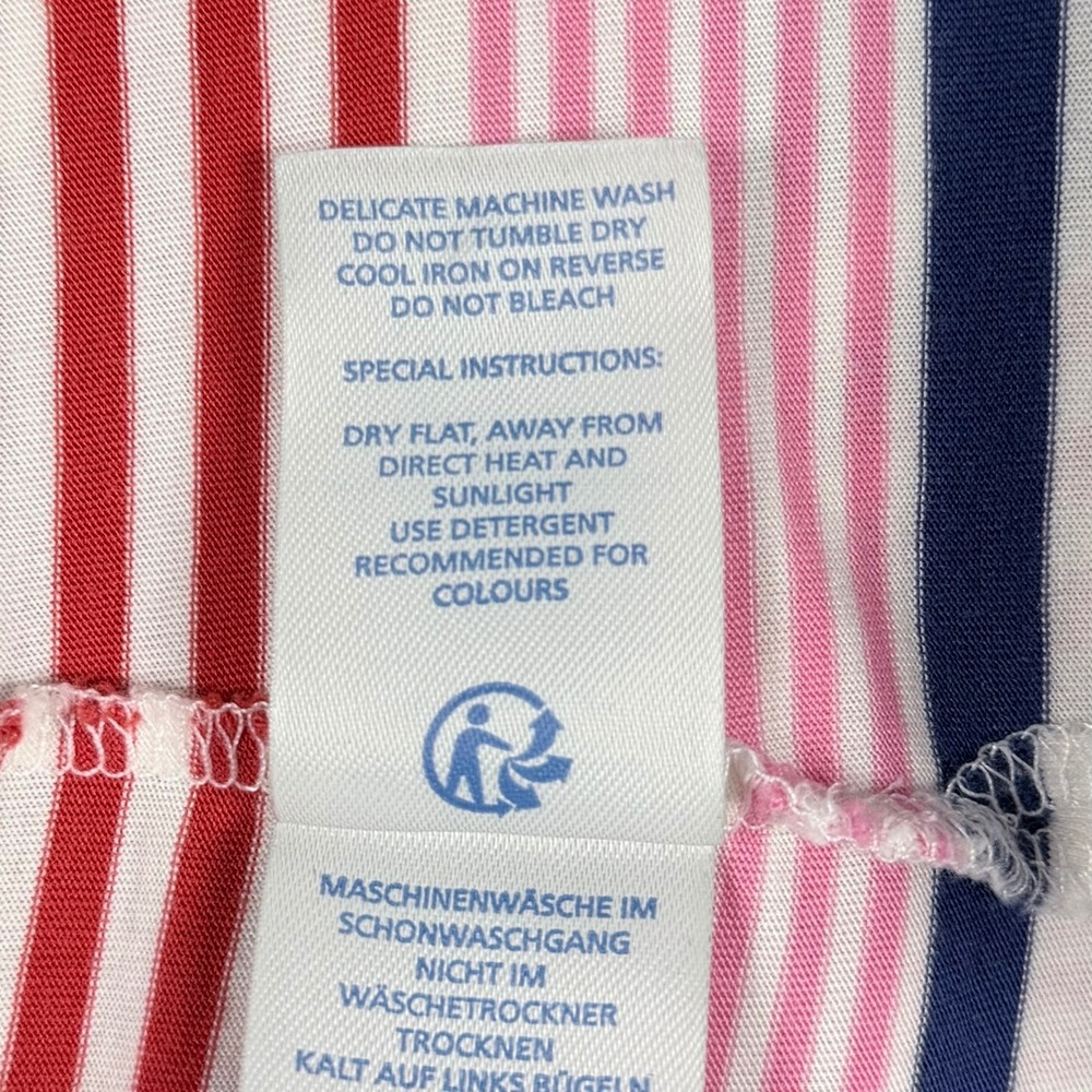 Boden Striped Swim Dress M Drawstring Waist Pocket Beach Vacation Resort Pool - Picture 5 of 11